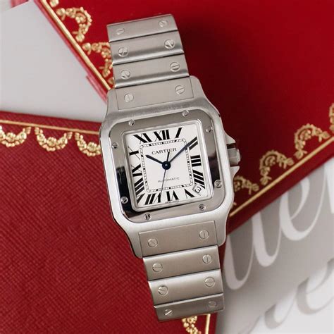 montre cartier santos femme|Cartier Santos galbee men's watch.